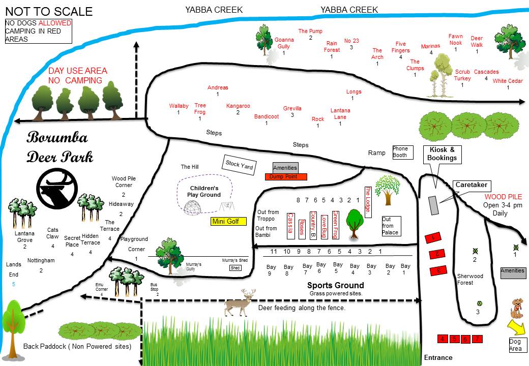 Borumba Deer Park Map